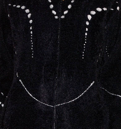 Альпака куртка з карманами чорного кольору, фото 2
