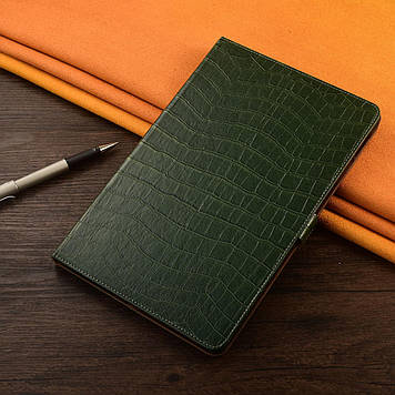 Чохол для Honor Magic Pad 13 з натуральної шкіри протиударний вологостійкий книжка з підставкою "ALPINEX" Зелений