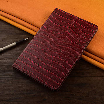 Чохол для Honor Magic Pad 13 з натуральної шкіри протиударний вологостійкий книжка з підставкою "ALPINEX" Бордовий