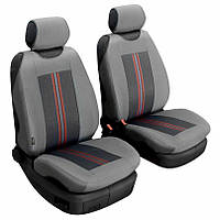 Чехлы майки на сиденья авто передние универсальные Beltex Comfort авточехлы без подголовников серые (51110)