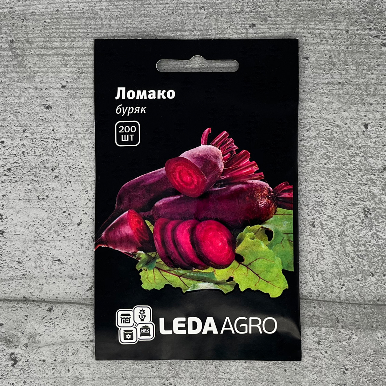 Буряк Ломако 200 шт насіння пакетоване Leda Agro