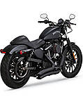 Повна вихлопна система Vance & Hines Big Radius чорного кольору для Harley Davidson XL (14-20), фото 3