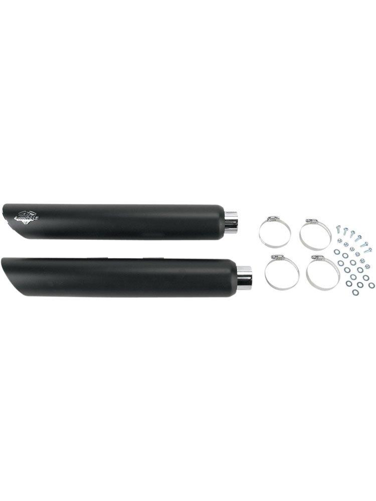 Глушники Vance & Hines Twin Slash чорні матові для Harley Davidson FLSTF (07-17), FXSTD (07)