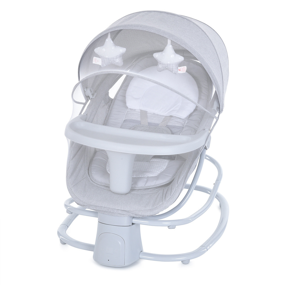Заколисуючий центр-шезлонг Mastela Light Grey 8113