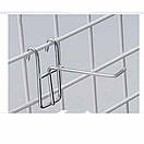 Сітка торгова 1500х50 см дріт 3 мм металева настіна комірка 5х5 см біла, фото 10