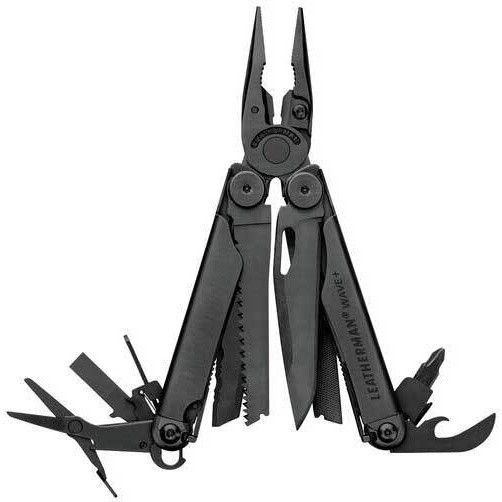 Мультитул Leatherman 832526 WAVE PLUS BLACK синтетичний чохол Molle картонна коробка