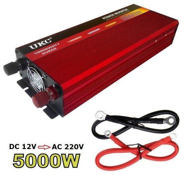 Преобразователь Инвертор AC/DC 5000W 12V UKC AR 5000M/BR 5000M - фото 3 - id-p1876434607