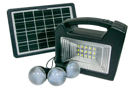 Портативная станция фонарь на 3 лампами с зарядкой и солнечной панелью CL25 - фото 7 - id-p1876434624