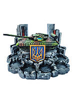Интересный подарок для кума на военную тематику, Сувениры из гипса подарок "Украинский танк Т 64 БВ"