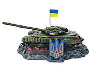 Военная техника Украинский танк Т-64 БВ №2, Военный патриотический сувенир из гипса