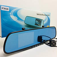 Видеорегистратор-зеркало заднего вида Vehicle Blackbox DVR L 9000, регистратор-зеркало с двумя камера