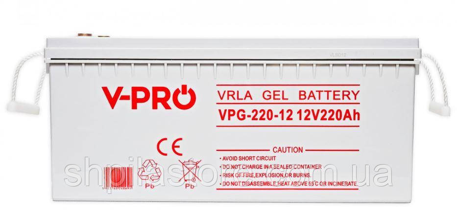 Гелевий акумулятор  Volt Polska GEL VPRO PREMIUM 12V 220 Ah (6AKUGEL220)