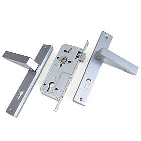 Ручка для дверей SIBA NEMRUT 85 мм із замком хром матовий