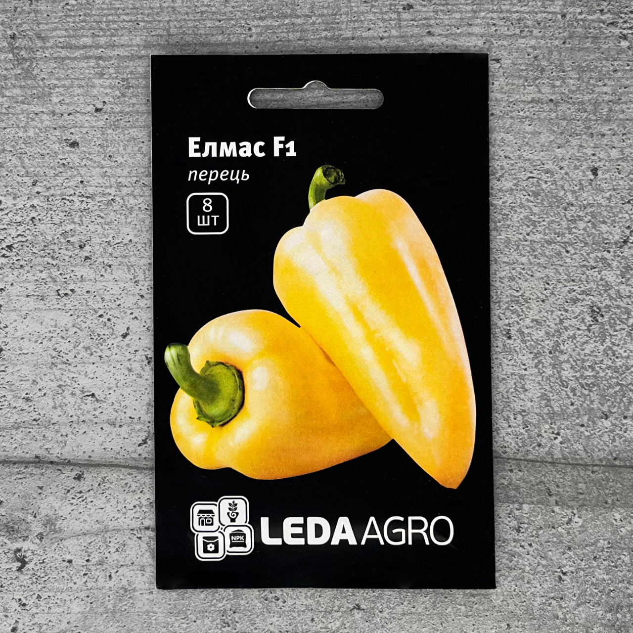 Перець Елмас F1 8 шт насіння пакетоване Leda Agro
