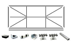 "Звари Сам" комплект відкатних воріт на проріз 3 - 3,50 м.