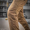 Тактичні чоловічі штани Ріп-стоп із водозахисним просоченням M-Tac Aggressor Gen.II Flex Coyote Brown 40/34, фото 6