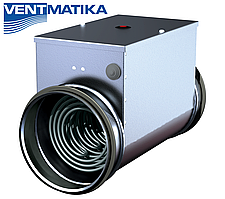 EKA 100-1,5-1f нагрівач електричний круглий 100мм 1,5кВт 230В (Ventmatika, Литва)