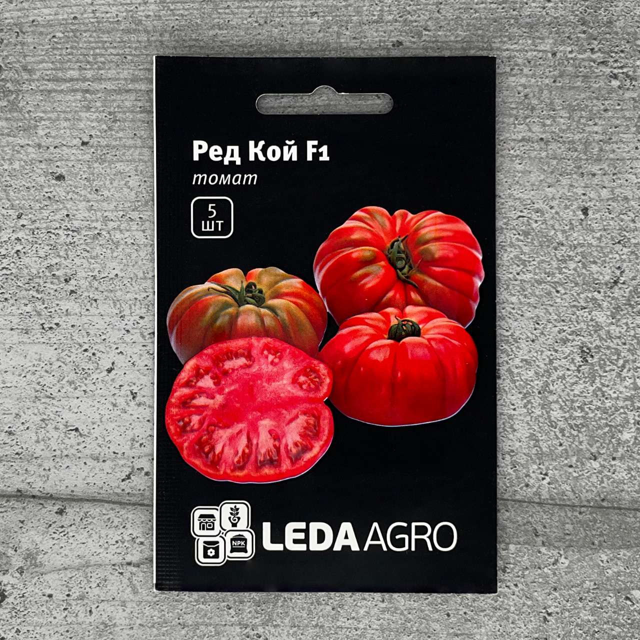 Томат Ред Кой F1 5 шт високорослий насіння пакетоване Leda Agro