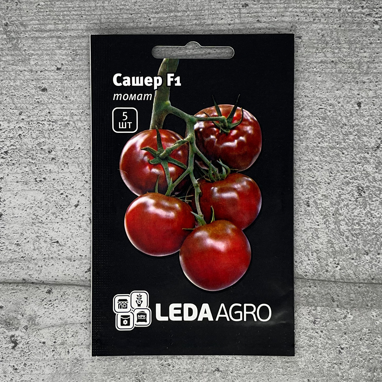 Томат Сашер F1 5 шт високорослий насіння пакетоване Leda Agro
