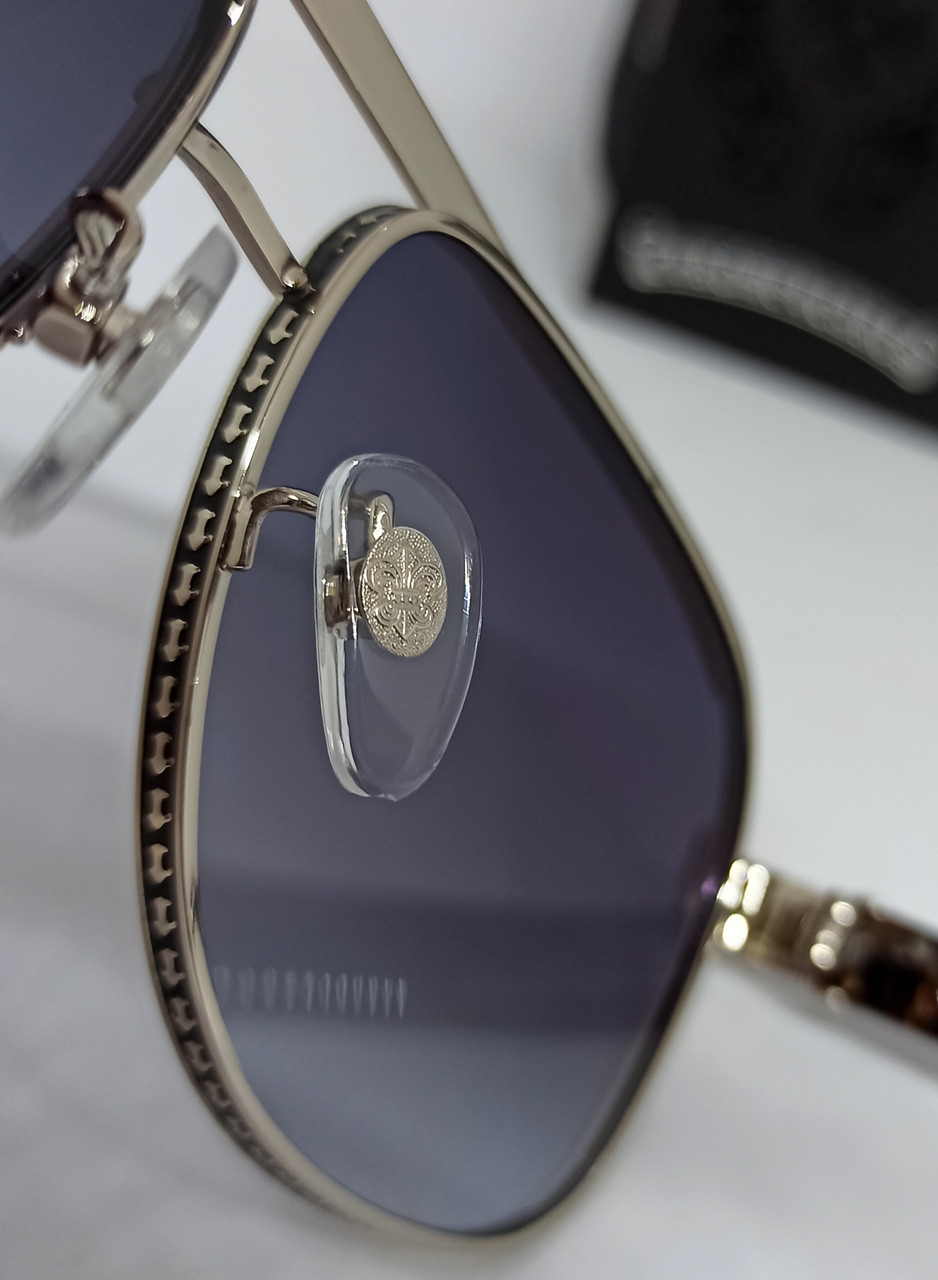 Купить Chrome Hearts очки мужские солнцезащитные серый градиент в ...
