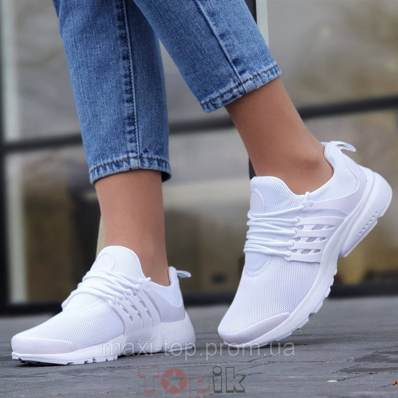 Кросівки жіночі білі Air Presto (Код: М1668)
