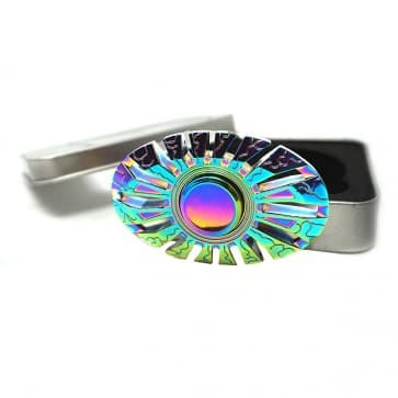 Спіннер PREMSONS Fidget Spinner Metal Oval Wheel Gear Hand
