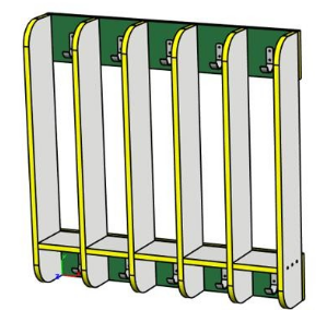 Вішалка для рушників для дошкільних установ, секційна 2,3,4,5 ST-149, фото 1
