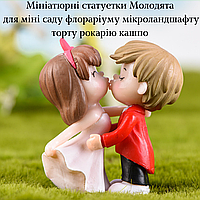 Декоративные фигурки Молодожены для мини-сада флорариума микроландшафта торта рокария кашпо вазона