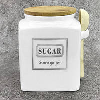 Банка для сахара "Storage jar" з ложкою 800мл 10*10*13см MC4550-S ish