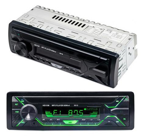 Автомагнітола RGB 5258BT F-157 Bluetooth USB TF AUX Радіо 60Wx4 7 кольорів підсвічування Чорний