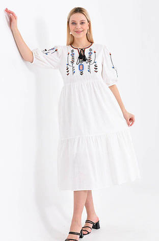 Жіноча сукня вишиванка "Веснянка Fashion", cotton à la linen, фото 2