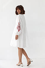 Жіноча сукня вишиванка "Квіткова Fashion", cotton à la linen, фото 2