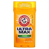 Arm & Hammer UltraMax твердый дезодорант-антиперспирант для мужчин аромат свежесть. 73 г.