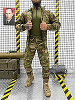 Тактический осенний костюм тройка мультикам Армейская форма китель убакс штаны Военный комплект мультикам