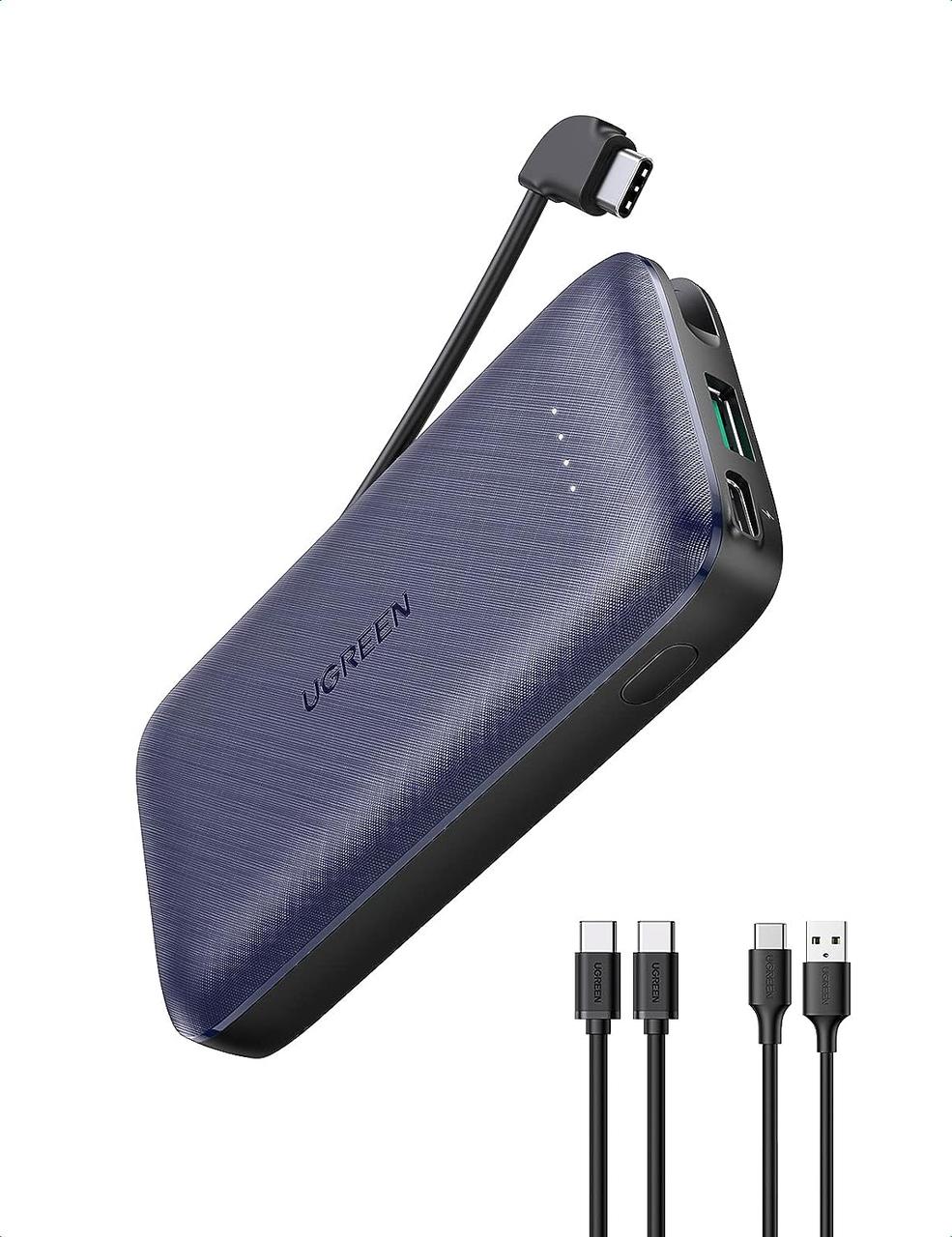 Зовнішній акумулятор повербанк UGREEN Power Bank PD 20 Вт, 10000 мА·год Blue (PB172)