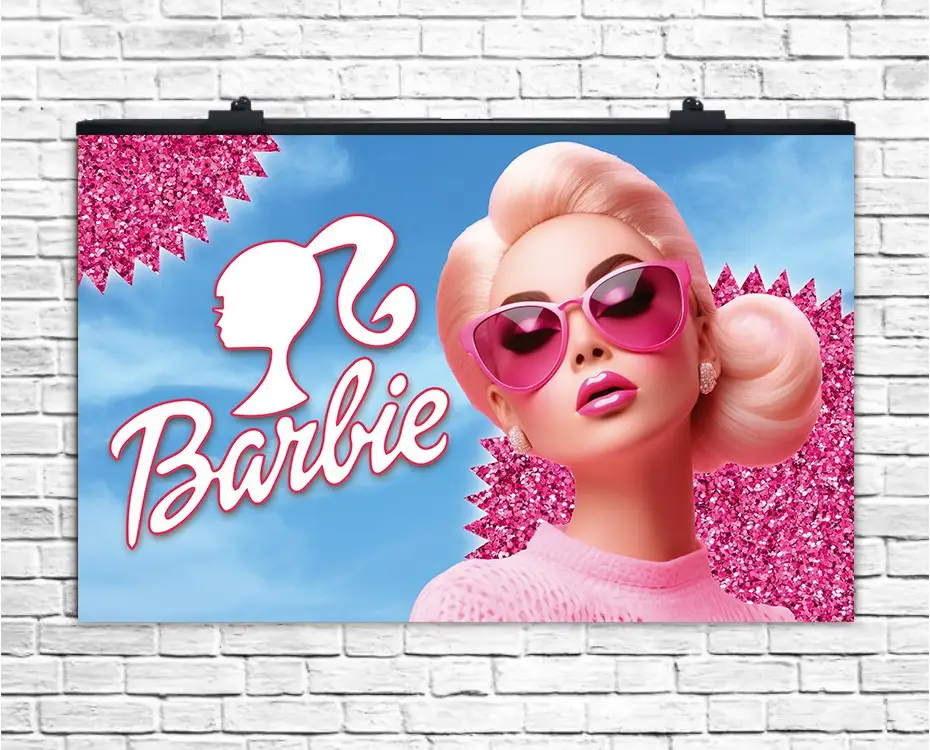 Плакат для свята Барбі Barbie, 75х120 см