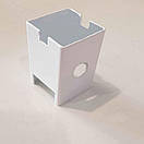 Сітка торгова 1500х50 см дріт 3 мм металева настіна комірка 5х5 см біла, фото 4