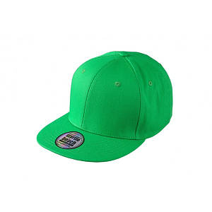 Яскраво-зелена кепка з прямим козирком (Snapback)