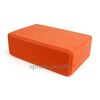 Блок для йоги (кирпич) MS 0858-2, 23*15*7.5см, 180г, разн. цвета оранжевый