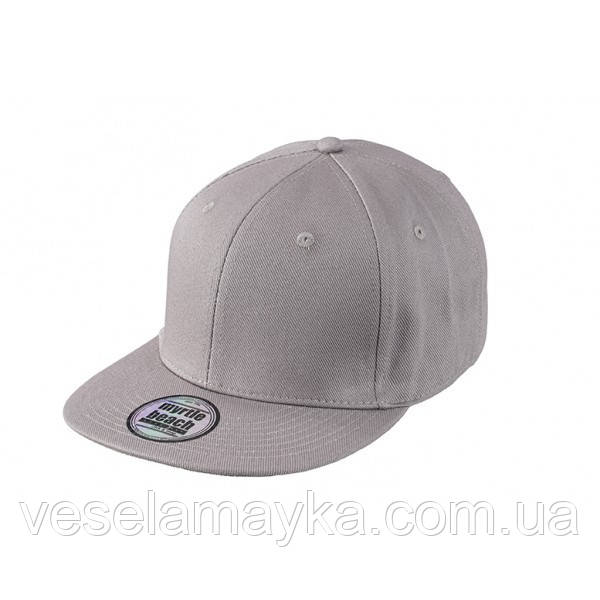 Сіра кепка з прямим козирком (Snapback)