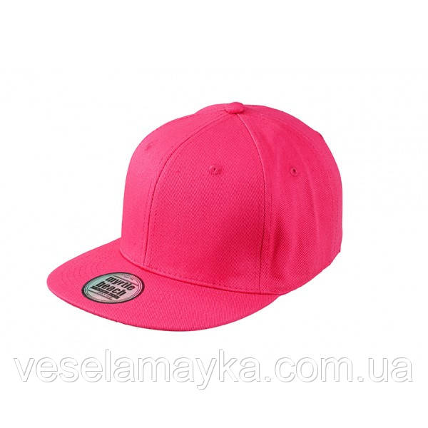 Малинова кепка з прямим козирком (Snapback)