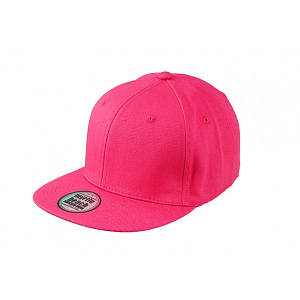 Малинова кепка з прямим козирком (Snapback)
