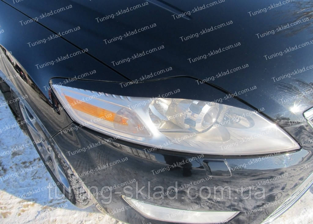 Реснички Ford Mondeo Mk4 (накладки на Передние Фары Форд Мондео 4 ...