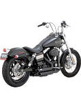 Повна вихлопна система Vance & Hines Shortshot чорний матовий Harley Davidson Dyna (12-17), фото 3