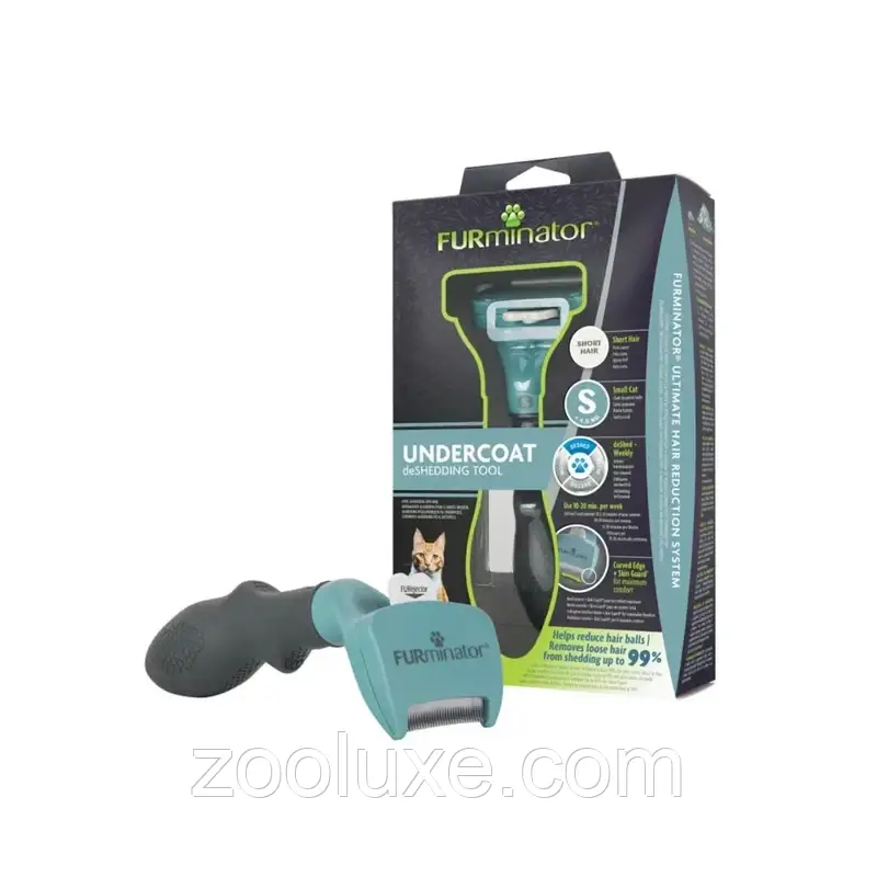 Фурмінатор для короткошерстих котів малих порід FURminator Short Hair S Small Cat/розчіска для шерсті кішок
