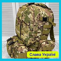 Тактический рюкзак модульный мультикам 55л / Военный рюкзак multicam армейский камуфляж АК