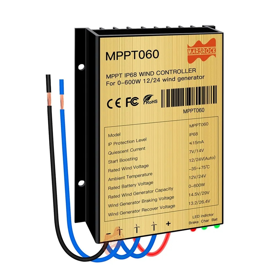 Контролер MPPT вітрогенератора, вітряної турбіни 12/24 вольта 30 А 300/600 Вт, фото 1