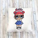 Подушка-нічник лялька LOL — світильник декор у дитячу кімнату, подарунок для дівчинки іграшка lol №7, фото 7