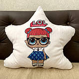 Подушка-нічник лялька LOL — світильник декор у дитячу кімнату, подарунок для дівчинки іграшка lol №7, фото 5