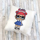 Подушка-нічник лялька LOL — світильник декор у дитячу кімнату, подарунок для дівчинки іграшка lol №7, фото 6